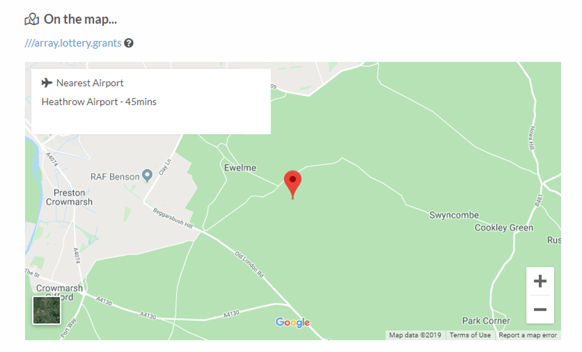 what3words - On the map