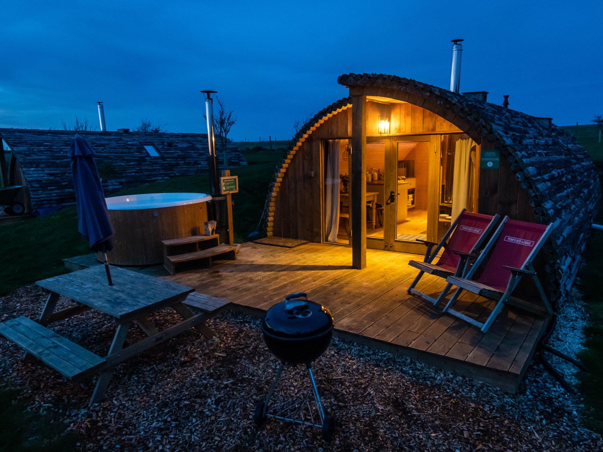 Modulogs at Tom's Eco Lodge