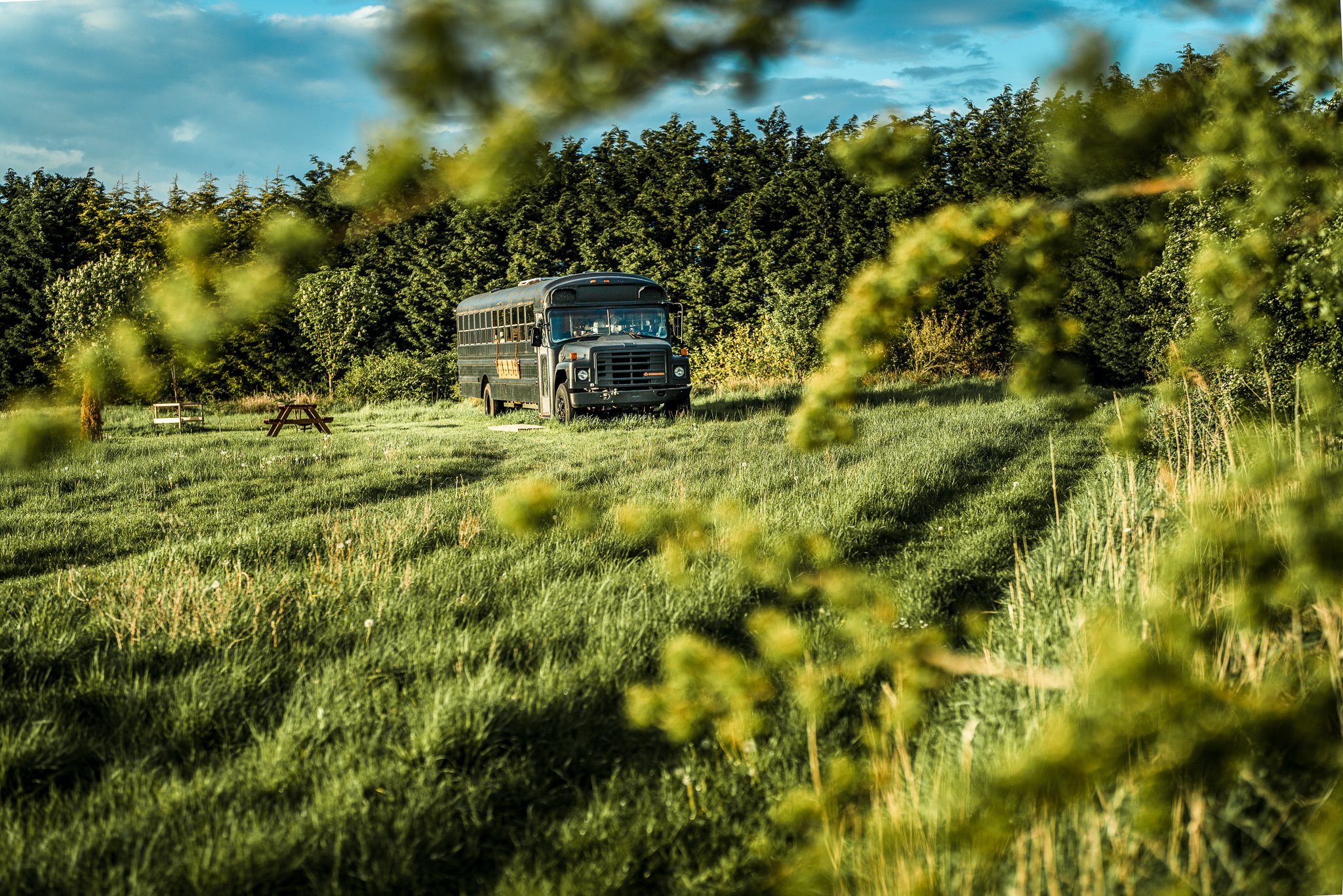 Big Sky Hideaway School Bus