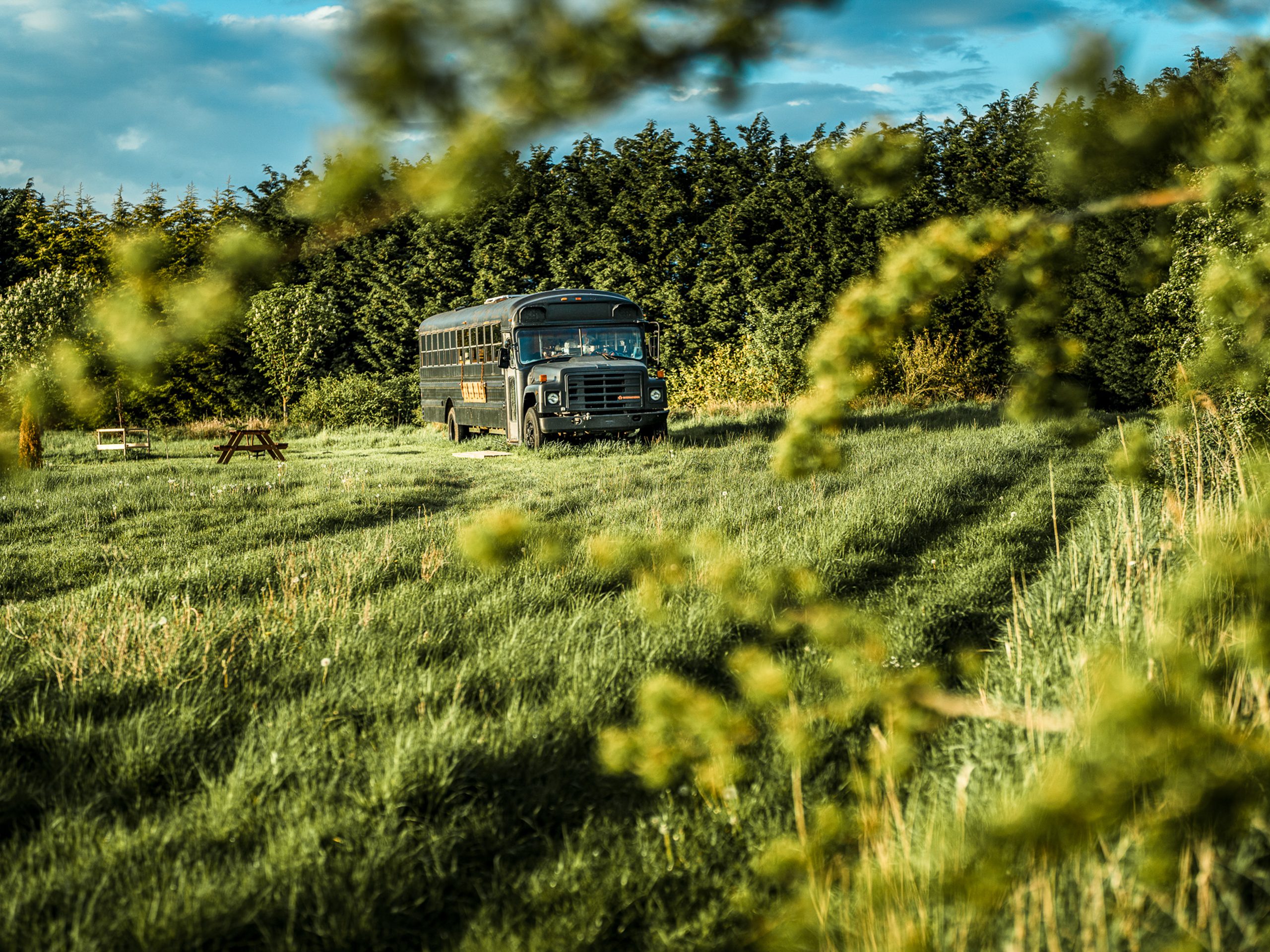Big Sky Hideaway School Bus