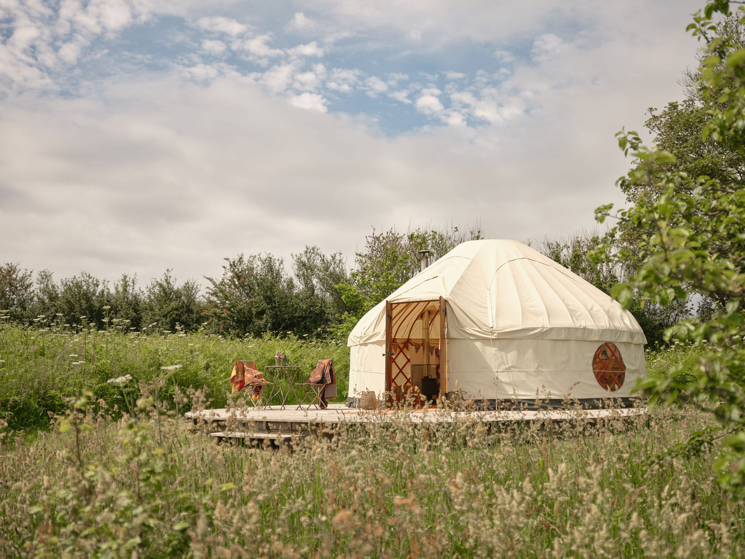 Yurts at Tremeer Farm