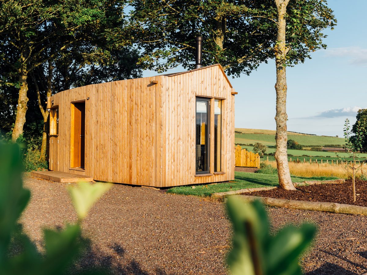The Curve Cabin at Caerlaverock Estate