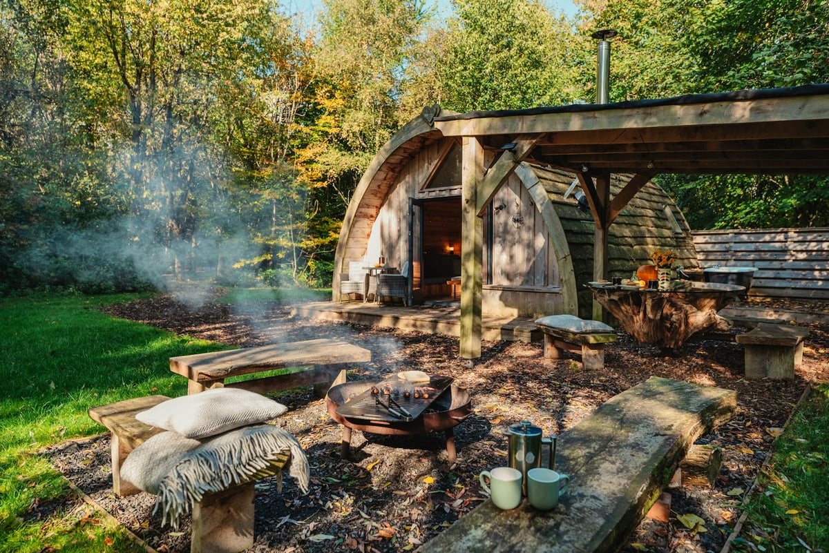 Ffynnonau Woodland Cabins - Entire Site
