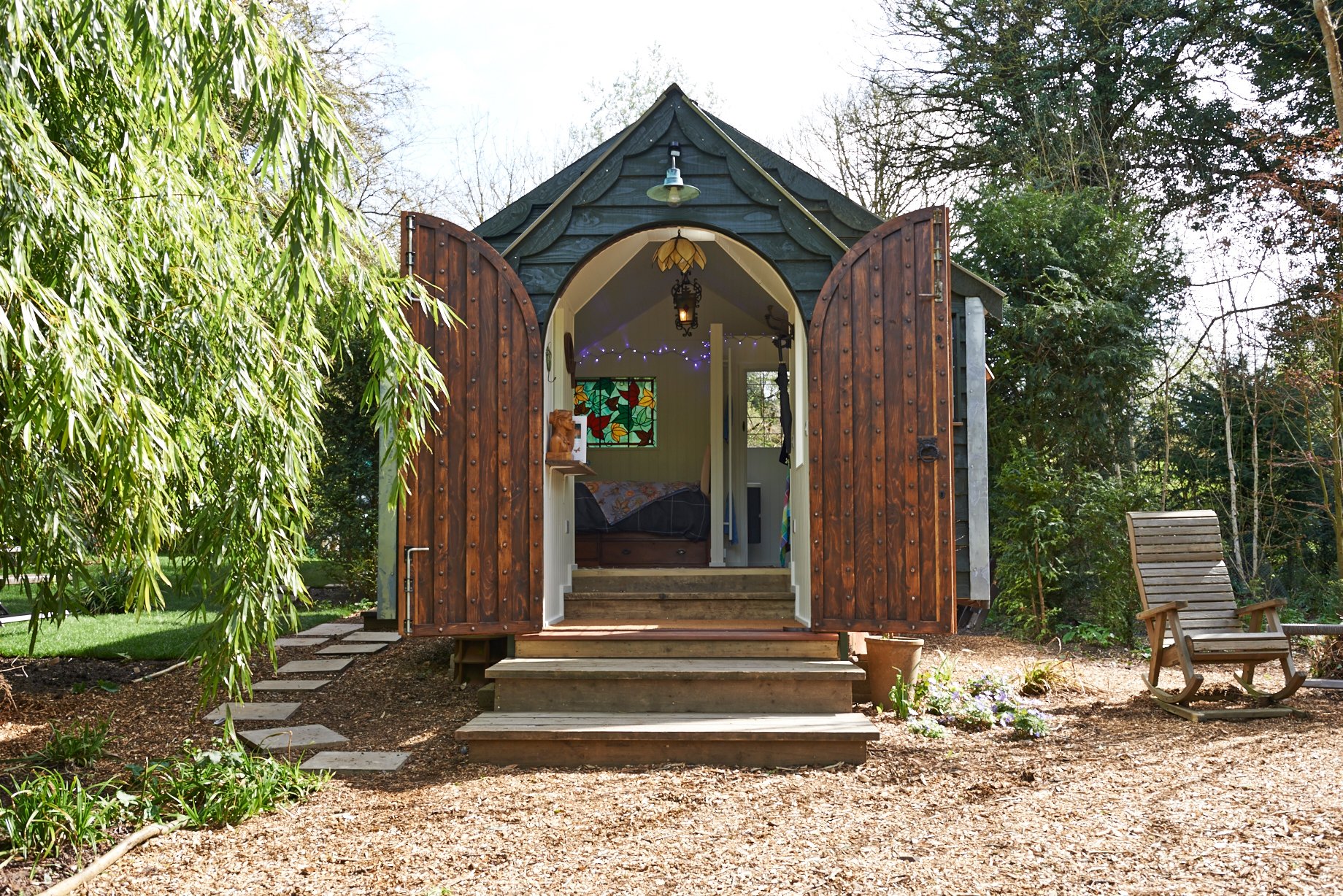 Badgers Bower Cabin at Chiltern Yurt Retreat