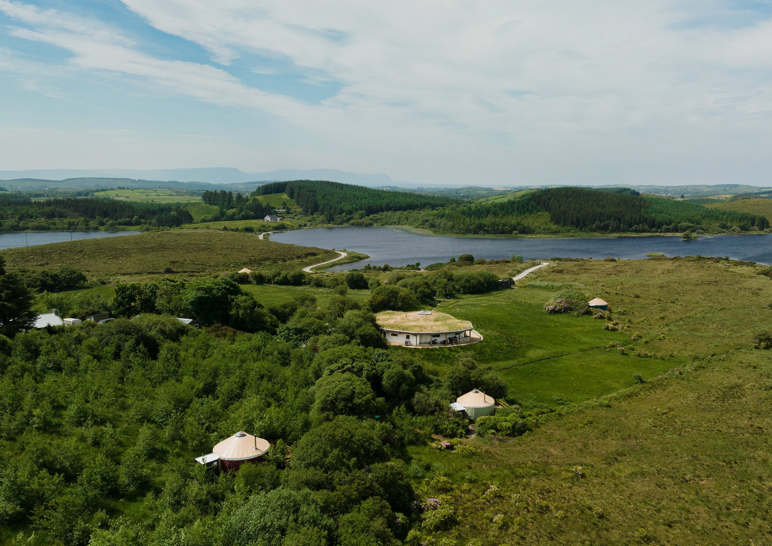 Yurts at Lough Mardal