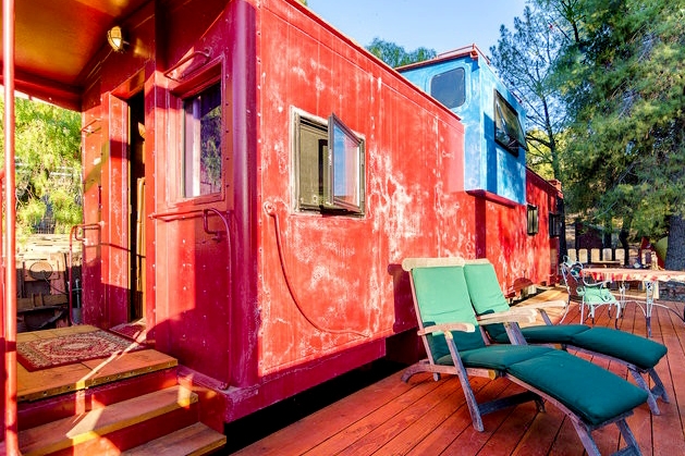 Train Caboose With A View
