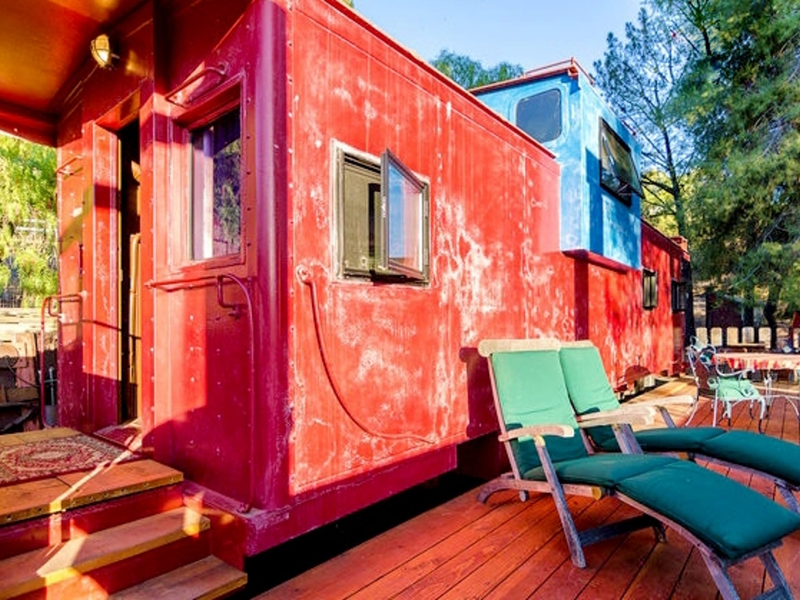 Train Caboose With A View