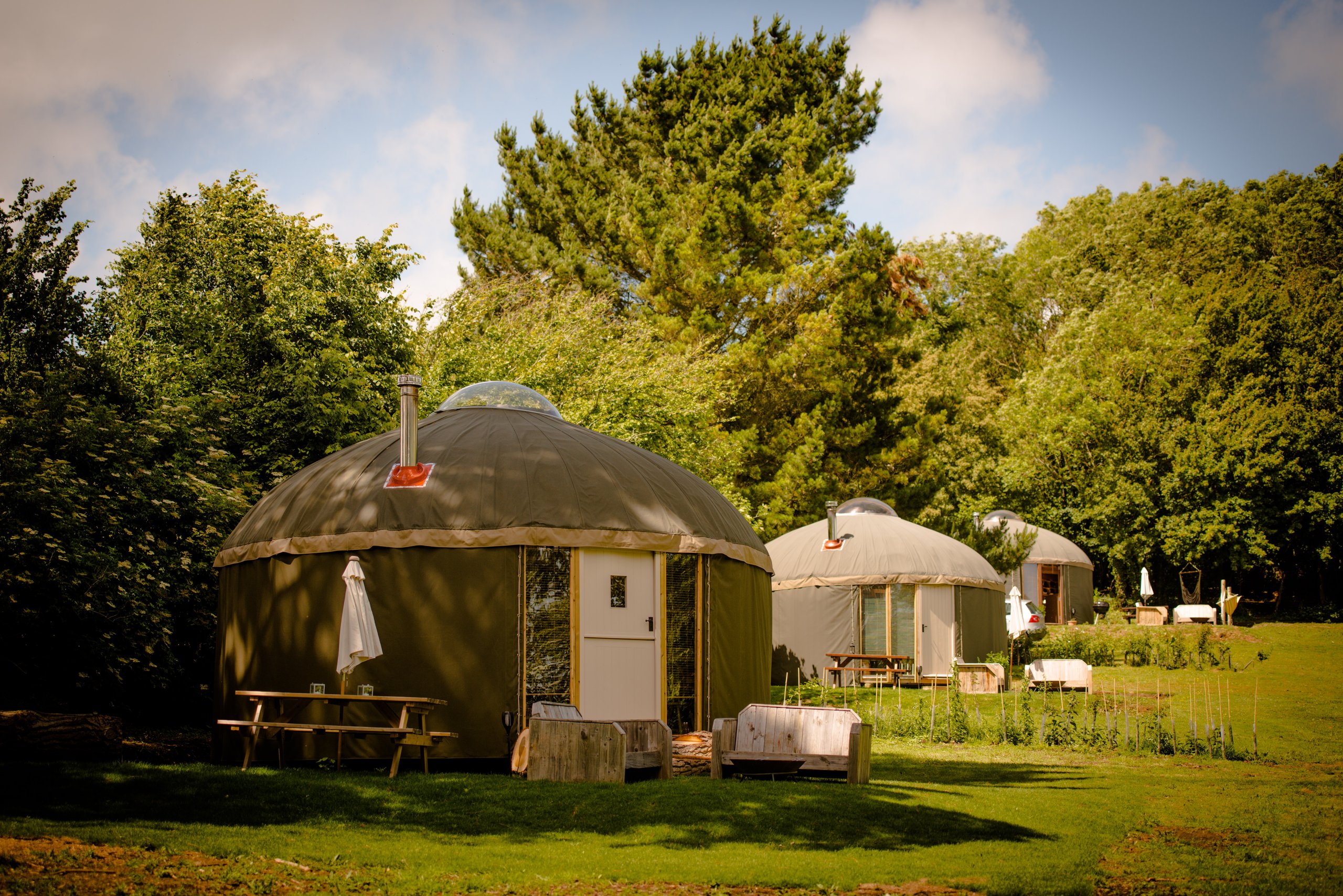 The Garlic Farm Yurts